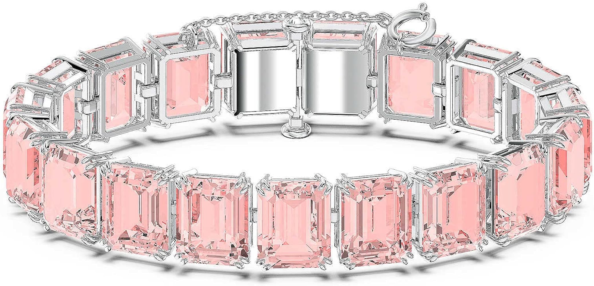 Amazon | [Swarovski] Millenia ブレスレット 八角形 ピンク ロジウム